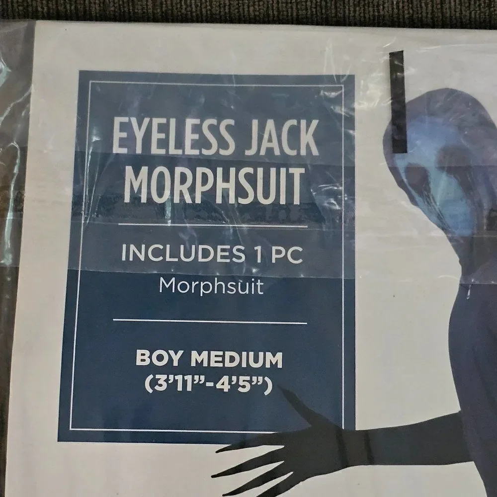 Morphsuits Eyeless Jack Costumes, Scary Jeff The Killer Skinwalker Costume Kids